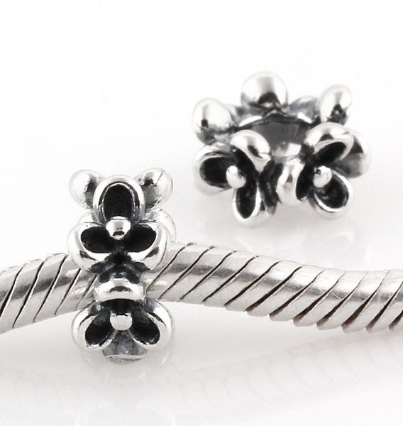 

authentic 925 sterling silver original bead fits charms bracelet clover flower pattern screw charm diy jewelry findings5477253