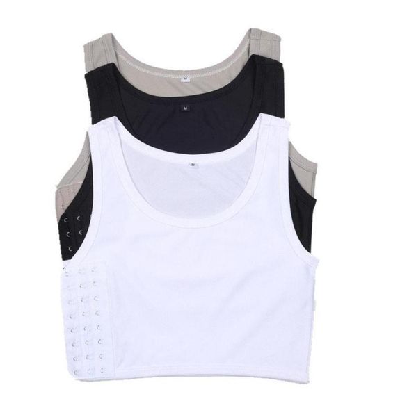 

women039s shapers chest breast binder plus size tomboy trans short shaper corset les lesbian undershirt women cosplay vest tank4149908, Black;white