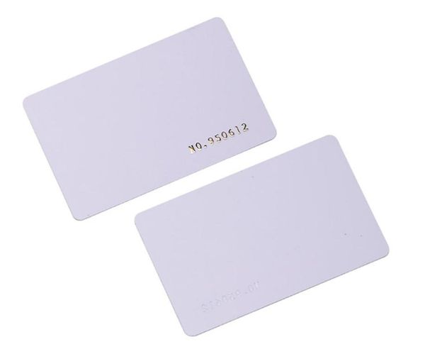 

100pcslot tk4100 4102 em 4100 chip rfid 125khz blank card thin pvc id smart card2369434