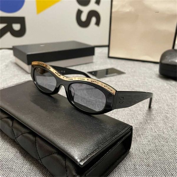 

40% off 2023 new xiaoxiangjia ch9112ins same letter series sunglasses oval sunglasses for women, White;black