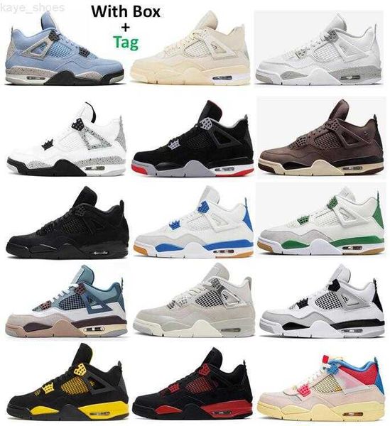 

4 amm violet ore bred sail pine green basketball shoes men 4s frozen moments thunder military black cat university blue midnight navy fire r