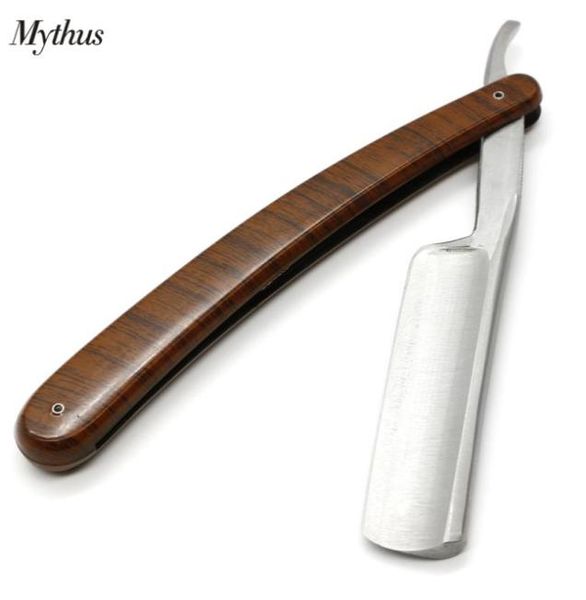 

folding beard cutter sharp beard shaving knife stainless steel straight edge blade razor barbers manual shaver with leather bag8757164