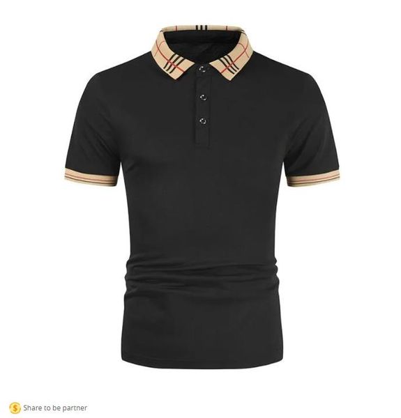 

men's polos shirt brand clothing cotton short sleeve business casual striped designer homme camisa breathable, White;black