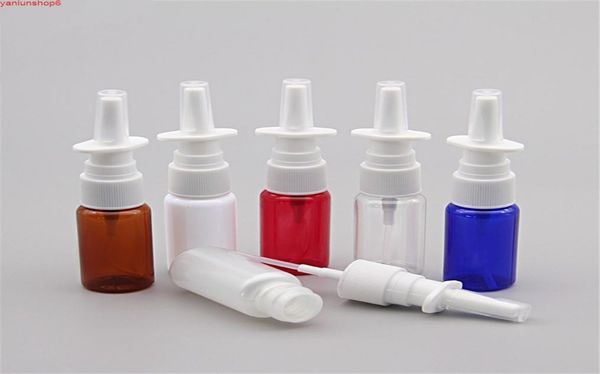 

120pcs 15ml empty refillable amber glass nasal bottle pump cleanser container for dispensing washhigh qualtiy8962397
