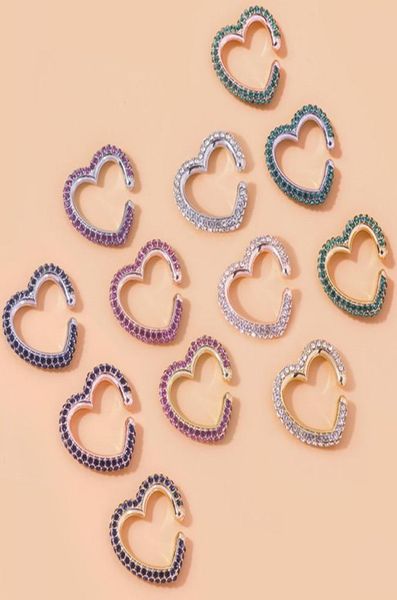 

20 styles mens earrings women accessories fashion designer simple artificial diamond c shaped clip on earings charms for jewelry m1619931, Silver