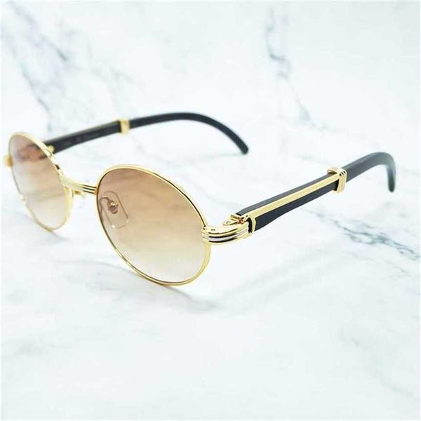 

sunglasses 2023 designer wood round men metal retro classic wooden carter glasses driving shades for women black red white party eyewearkaji, White;black