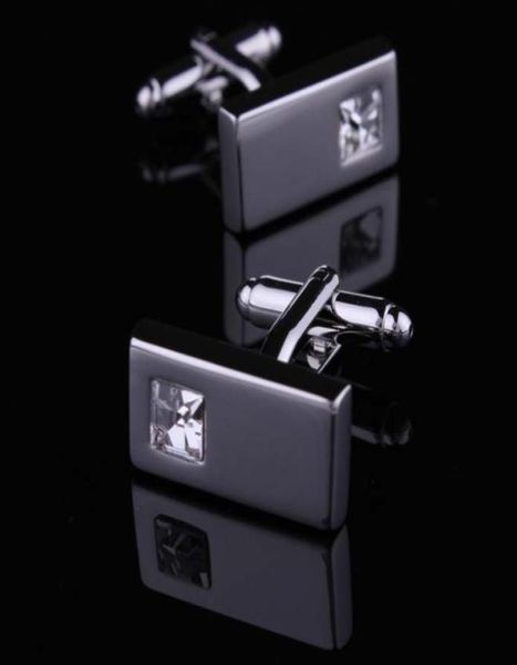 

crystal silver cufflink for shirt french cufflinks fathers day gifts for men jewelry wedding cuff links w1346448745