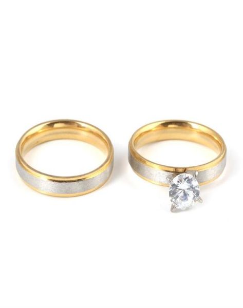 

classic lover039s wedding rings set high polished solid rings for engagement jewelry6406496, Silver