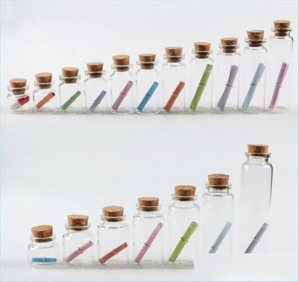 

other 455ml mini diy cute small cork ser glass vial jars containers bottle drift pendant empty c3 drop delivery 2021 jewelry 3600002, Blue;slivery