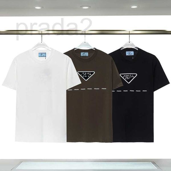

men's t-shirts designer luxury classic cotton spandex fabric sweatshirt letters men clothing painting design fashion tshirts for man fu, White;black
