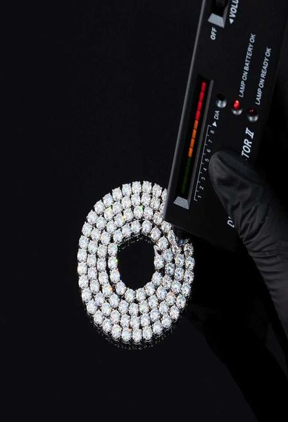 

moissanite jewelry 35mm 925 sterling silver vvs moissanite tennis chain necklace1306867