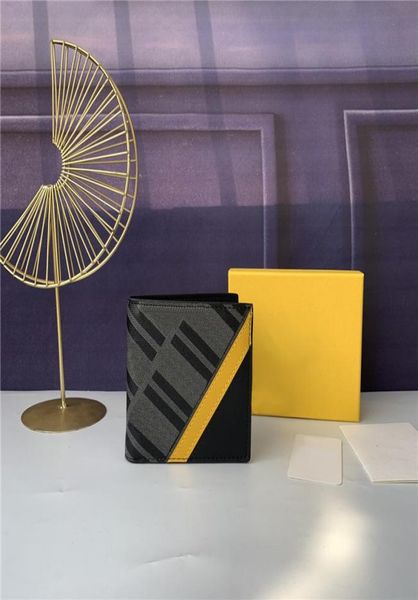 

classic double letters money clips men flip leather wallets male business purses card holder coin bag with box3979496, Black