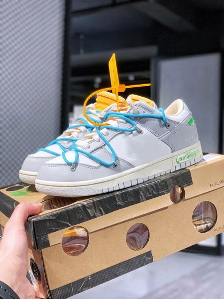 

designer 3 deconstructive skatesboard shoes sb dnks low blue shoelaces grey white luxury outdoor sneaker fast delivery with box
