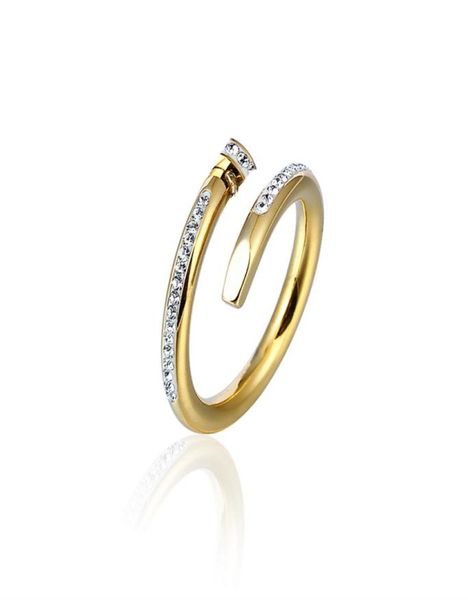 

with box designer men women un diamond ring love ring cartiar jewelry clou pendant screw party wedding couple gift fashion luxury 6304291, Silver
