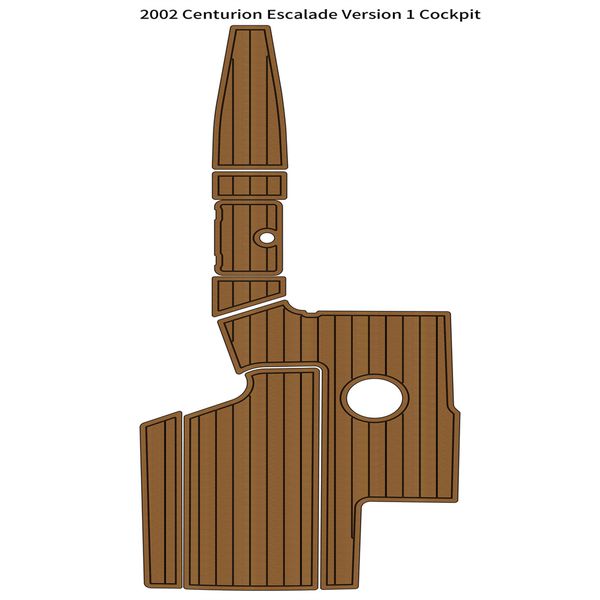 

2005 centurion elite c4 cockpit pad boat eva faux foam teak deck flooring mat