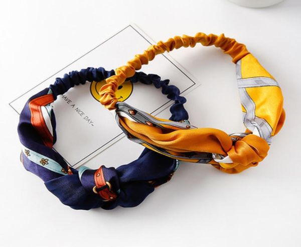 

2018 ladies knot pattern headband elastic head wrap turban hair band flower hair accessories for women1467413
