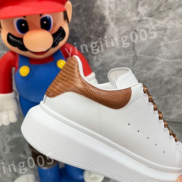 

new platform designer sneakers casual shoe leather lace up men fashion white black mens womens espadrilles sports trainer xsd221133