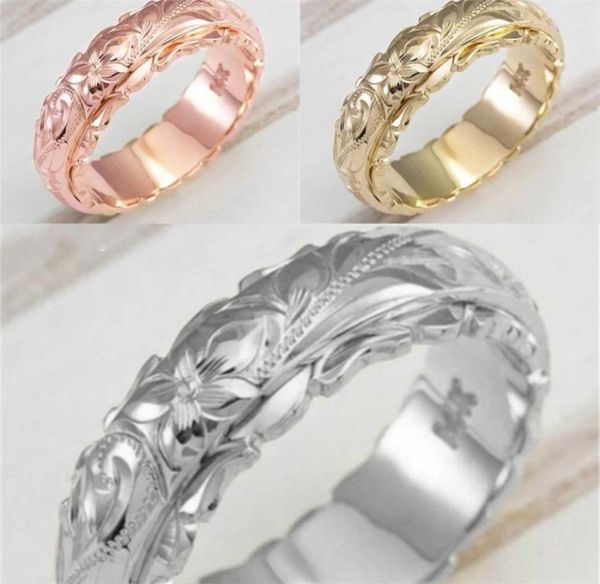 

flower rings suspension carving alloy band women gold silver plating ring marriage gift fashion jewelry 1 5hj l27529168