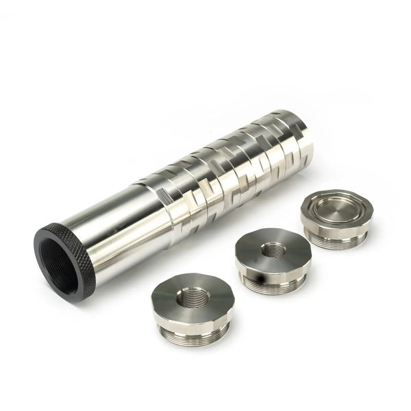 

7'l 1.5'' od dodecagonal full 17-4 stainless steel fuel filter modular solvent trap cleaning kit tube mst 1.375x24 thread 5/8