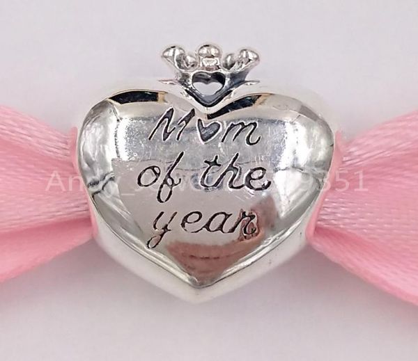 

andy jewel authentic 925 sterling silver beads mum of the year charm charms fits european style jewelry bracelets & necklace 798823c00288724, Black