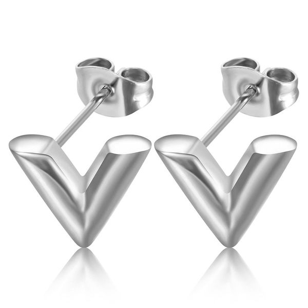 

luxury earring designer jewelry earrings earrings for women fashion earrings 316l stainless steel logo stainless steel couple gold v gifts f, Golden;silver
