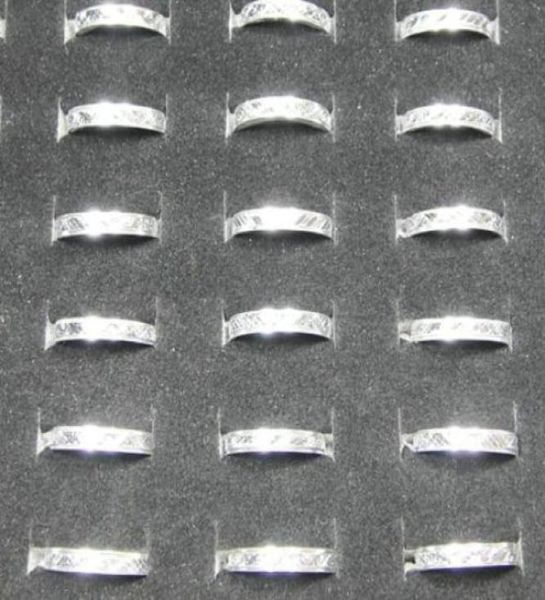 

1lot 100pcs whole jewelry ring lots pretty women men ring white coulor aluminum alloy rings new lr089 2805527, Silver