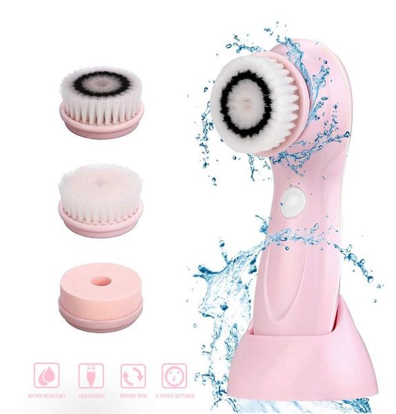 

facial cleansing brush sets face pore cleaning brush rechargable face washing machine exfoliating oil skin care j12027088633