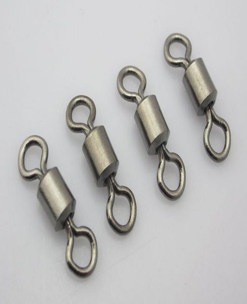 

100pcs fishing rolling swivel connector solid rings size 30 test 120kg1865334