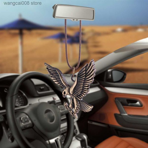 

interior decorations bronze eagle car pendant ornaments hanging auto interior rear view mirror decoration dangle trim accessory car accessor