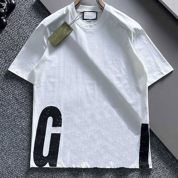 

grade three dimensional printed letters for casual and comfortable beach home round neck short sleeves, White;black