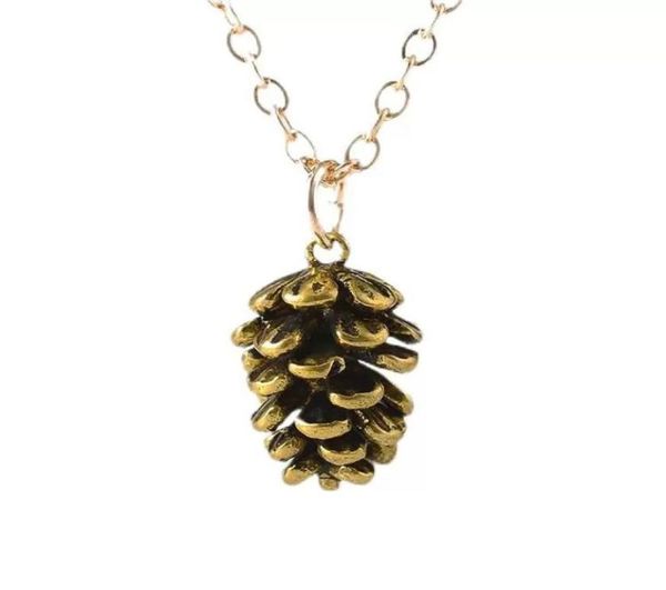 

pinecone pendant necklaces nut plant specimen necklace pine cone necklace for women men fashion jewelry5629008, Silver