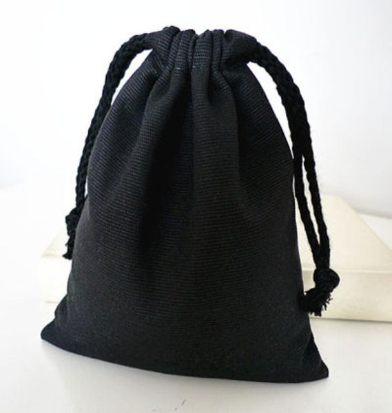 

black canvas drawstring bag 8x10cm 3quotx 4quot jewelry gift pouch6668698, Pink;blue