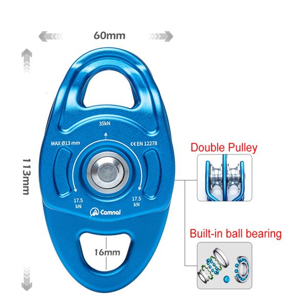 

climbing ropes rock pulley professional high efficient dual pulleys movement equipment dragging tool caving lifter for lifting 230717