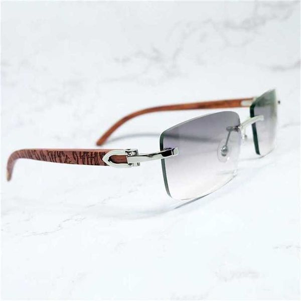 

sunglasses 2023 designer rosewood men designer carter vintage fashion eyewear rimless square glasses shadeskajia new, White;black