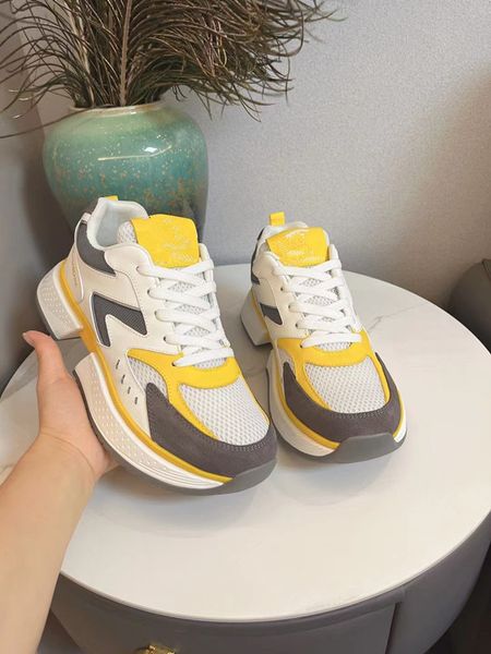 

men women platform designer casual shoes sneakers golden thick bottom leather italy brand old dirty super plate-forme luxury casual loafers, Black