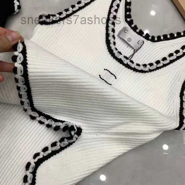 

anagram-embroidered women tanks camis cotton-blend tank two c letters designer skirts yoga suit channel dress bra vest ladies solid vintage, White