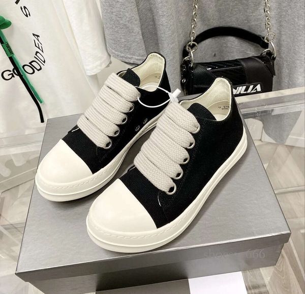 

mens low casual shoe rick shoes owen women casual shoes lace up designer women sneaker, Black