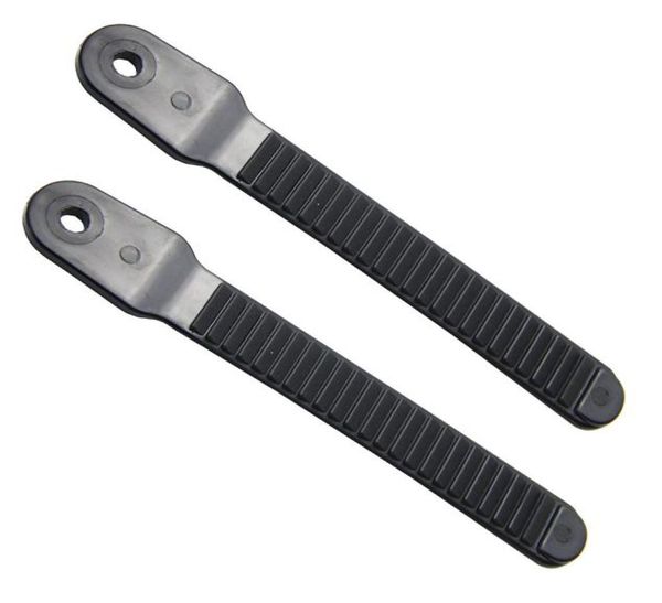 

1 pair 2 pieces length 166mm snowboard binding toe ratchet ladder straps plastic black for snow borad boot shoe1175079