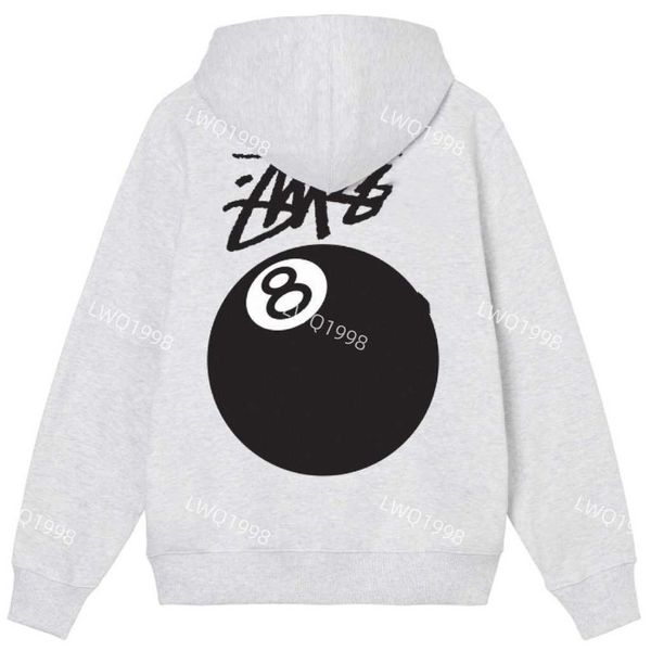 

colors designers mens hoodie candy hoody women printed fashion long sleeve couple loose o-neck sweatshirt billiard ball pattern, Black