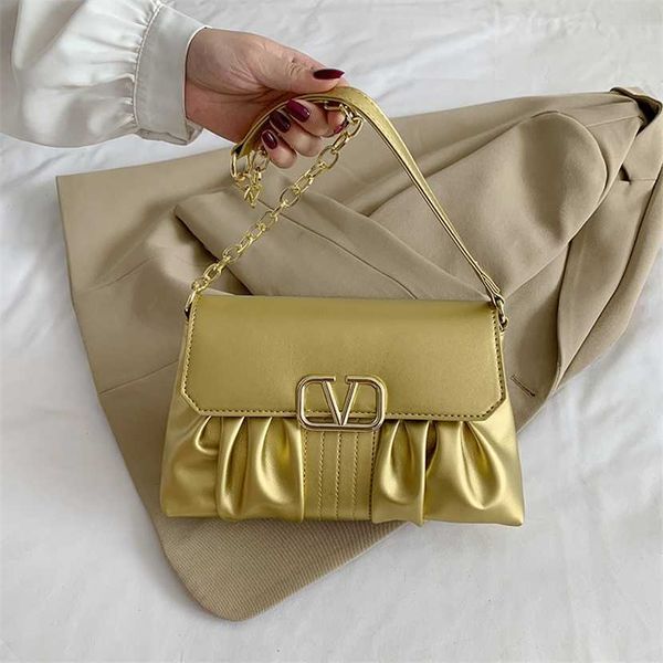 

28% off handbag designer 2023 new crossbody pleated texture one shoulder handheld small fresh and sweet casual women's bag
