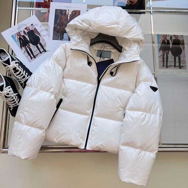 

women's down & parkas designer womens puffer coat fashion winter short jackets classic hooded coats women thick warm jacket stylish out, Black
