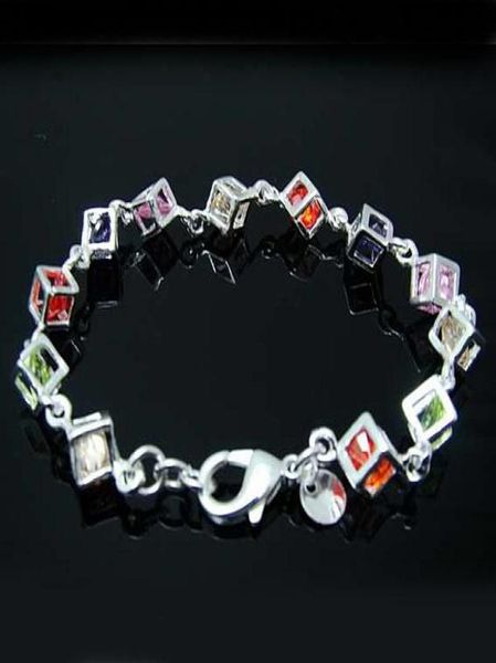 

whole retail lowest christmas gift 925 silver bracelet bangle b0234914397, Black