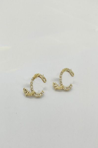 

2023 luxury quality charm stud earring with diamond and animal design in 18k gold plated have box stamp ps7589a6880970, Golden