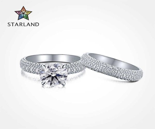 

wind s925 sterling silver eternal wedding ring women039s super flash simulation set ring4200155