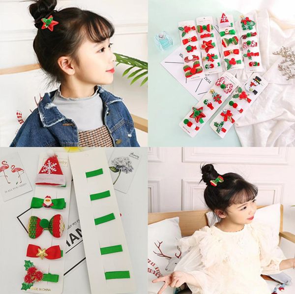 

cartoon hair clips for girls christmas baby girl hairpins headdress barrettes hair bow princess kids hair accessories supplies8342614, Golden;silver
