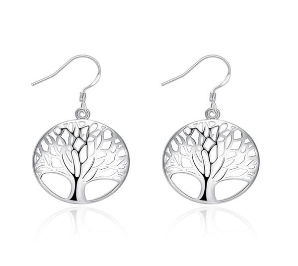 

tree of life shaped dangle earrings fashion exquisite classic silver earrings jewelry for women wedding party engagement accessori4468061