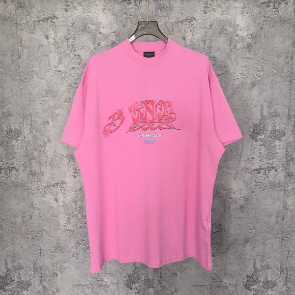 

blcg lencia summer t-shirts high street hip-hop style 100% cotton quality men and women drop sleeve loose tshirts oversize 23165, White;black