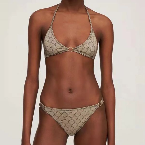 

2023 women bikinis swimsuit g letter swimwear two pieces designer grey baroque bikini woman bathing suits beach swim wear outdoor