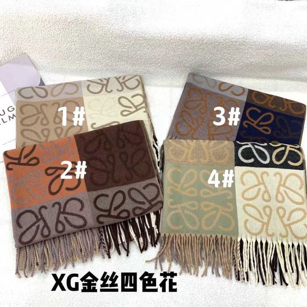 

22loe new color matching golden silk family old pattern chessboard plaid cashmere scarf shawl women's wool, Blue;gray