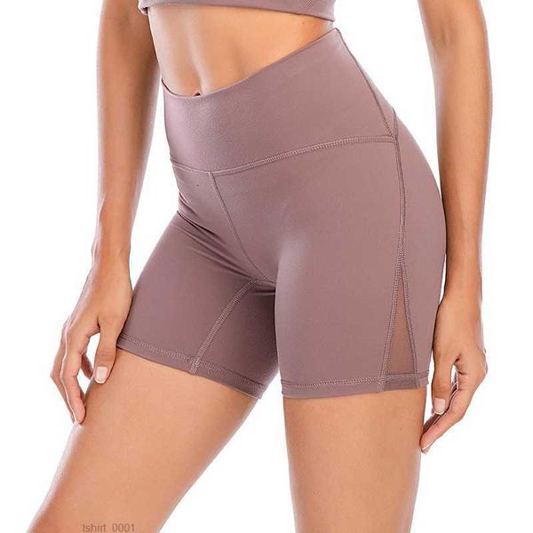 

lu shorts naked sensation yoga pants gym clothes women underwear high waist fitness tight sports bodybuilding size 4-12 7zr4, White;black
